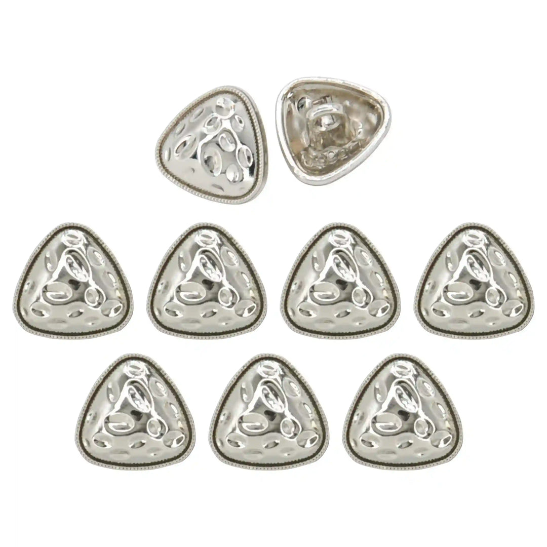 Round Triangle Hammered12mm Shirt Buttons