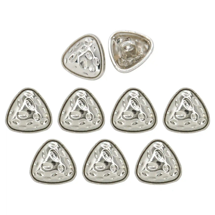 Round Triangle Hammered12mm Shirt Buttons
