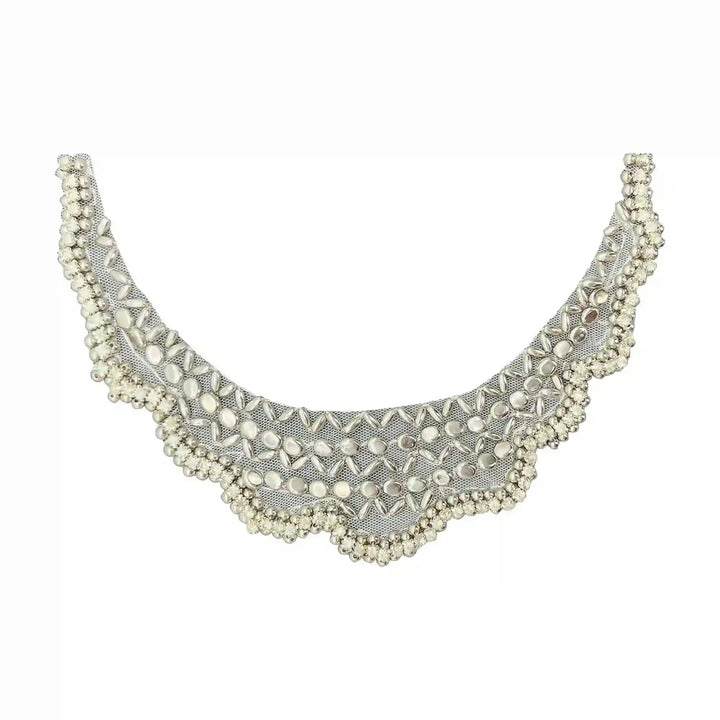 Beaded Round Neck Applique