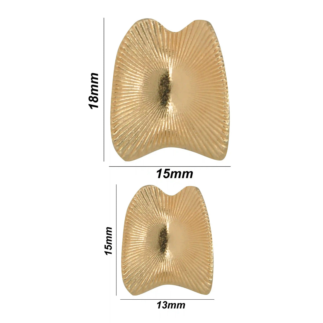 Stylized Shell Metal Button | 15mm & 24mm