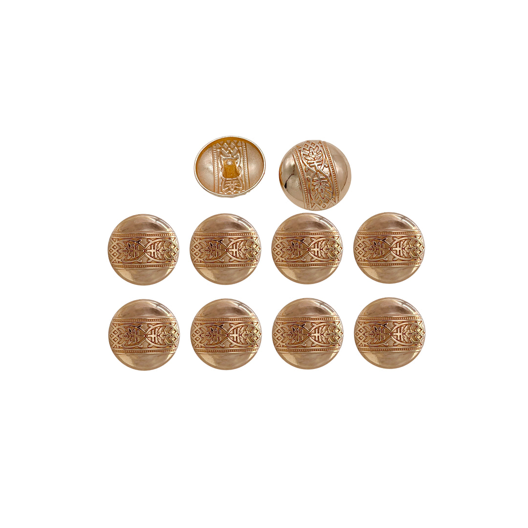 Etched Design Metal Buttons