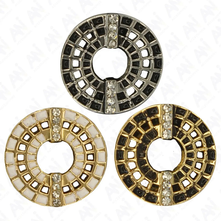 Decorative Gold Laser Cut Button | 12mm(20L) & 15mm(24L)