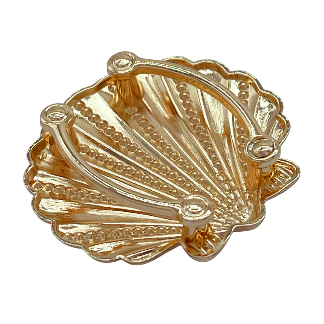 Gold Scallop Shell Buckle