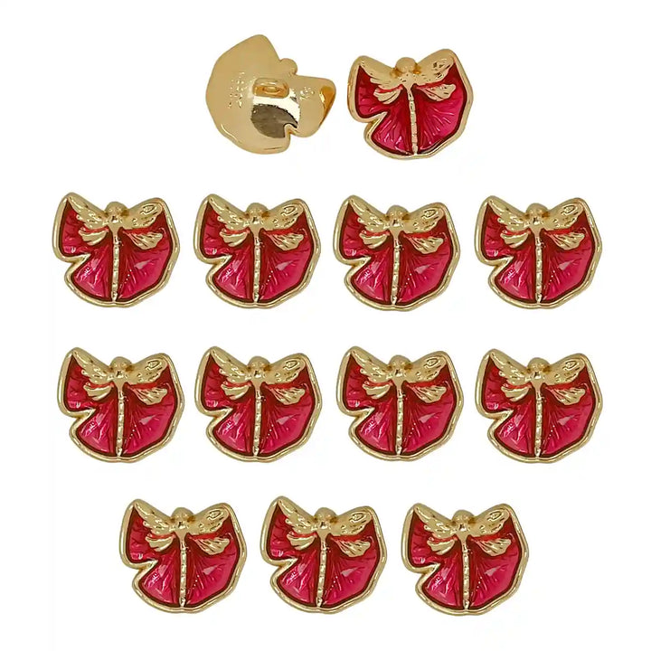 Dragon Fly Shirt Metal Buttons | 12mm & 18mm