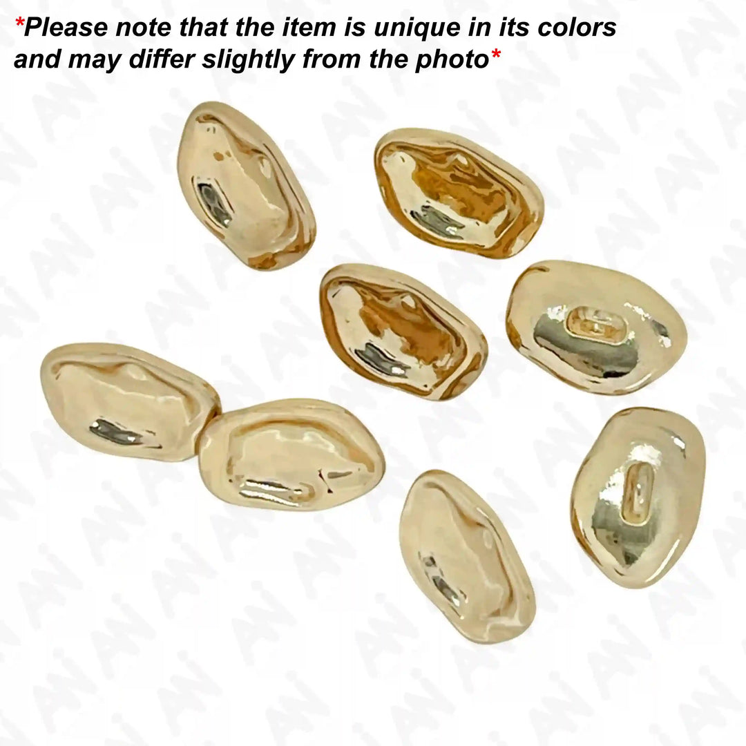 Irregular Shape Shirt Metal Buttons | 10mm(22L)