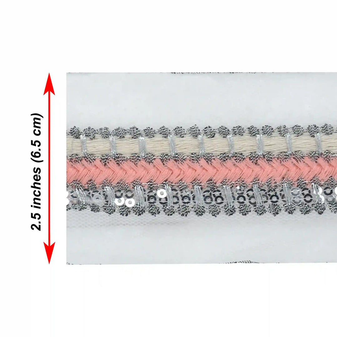 Multi-Textured Sequins Lace | 2 Meters