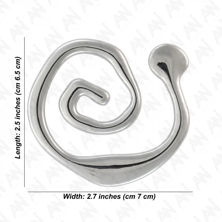 Spiral Inspire Gold & Silver Metal Buckle