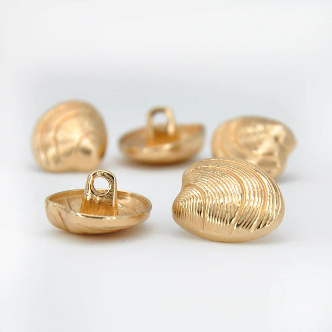 Seashell Metal Button | 15mm & 18mm
