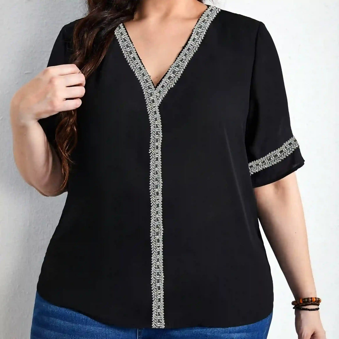 Glass Beaded Lace Trim - Cutdana
