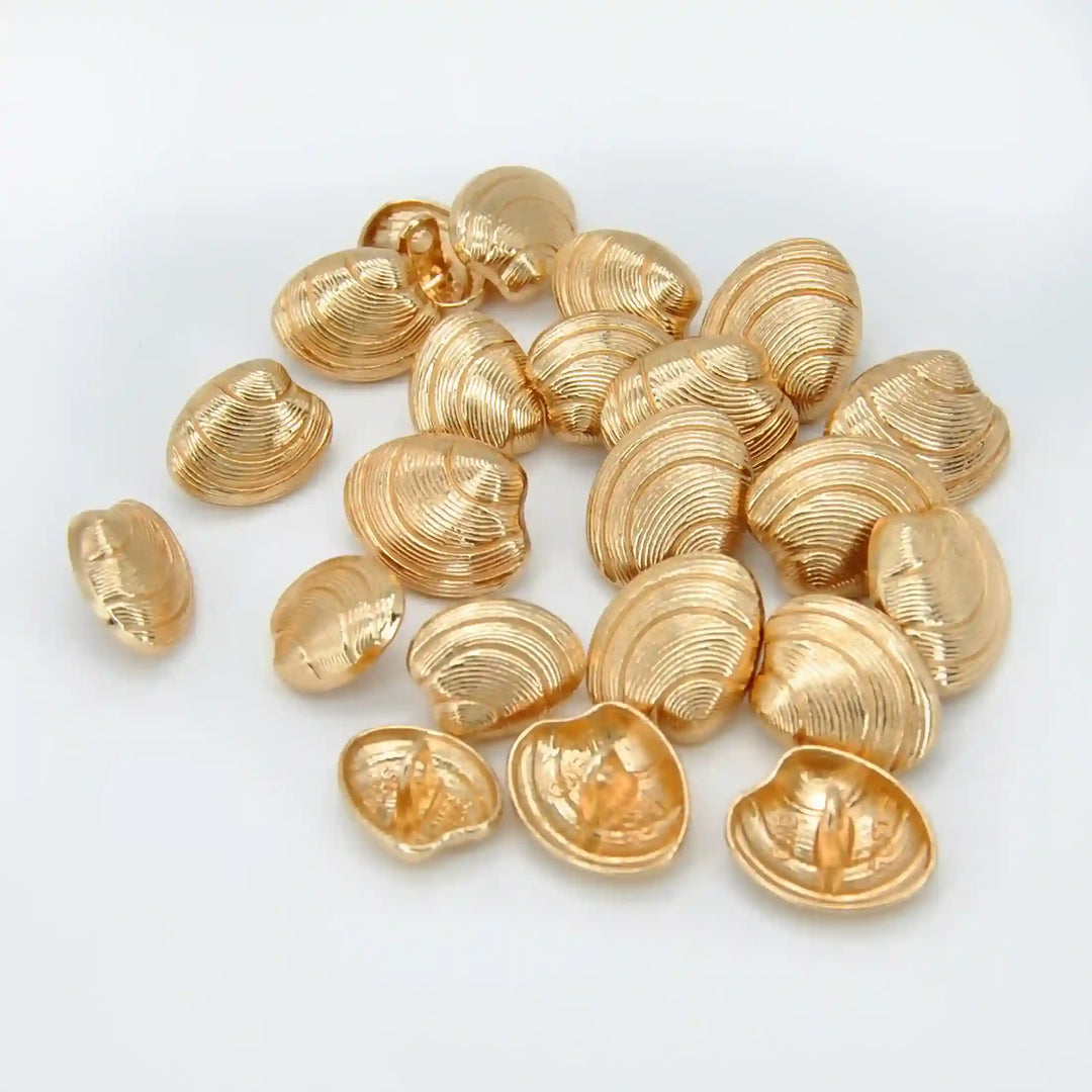 Seashell Metal Button | 15mm & 18mm