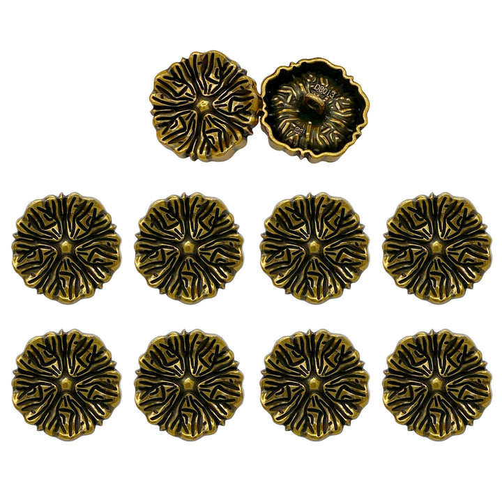 Blooming Beauty Metal Buttons