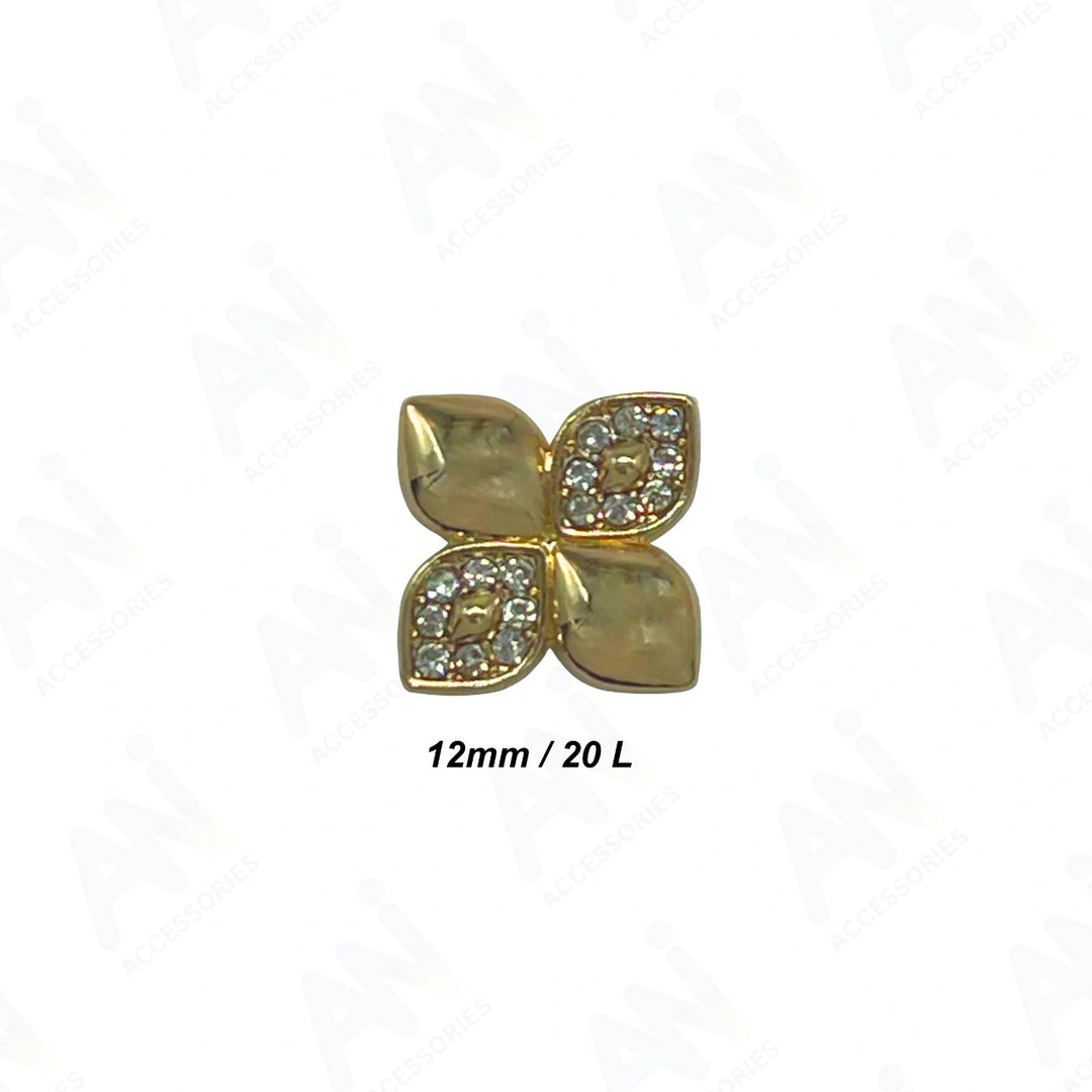 Decorative Flower Buttons for Crafts | 12mm(20L)