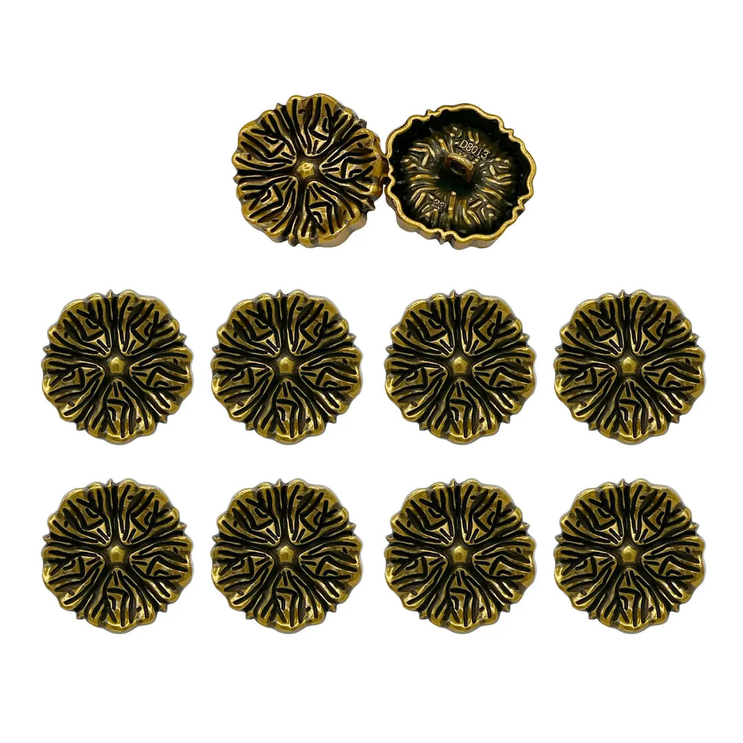 Blooming Beauty Metal Buttons | 18m, 20mm, 23mm