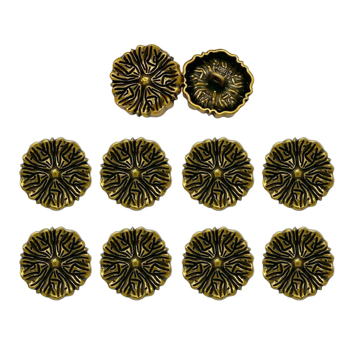 Blooming Beauty Metal Buttons | 18m, 20mm, 23mm