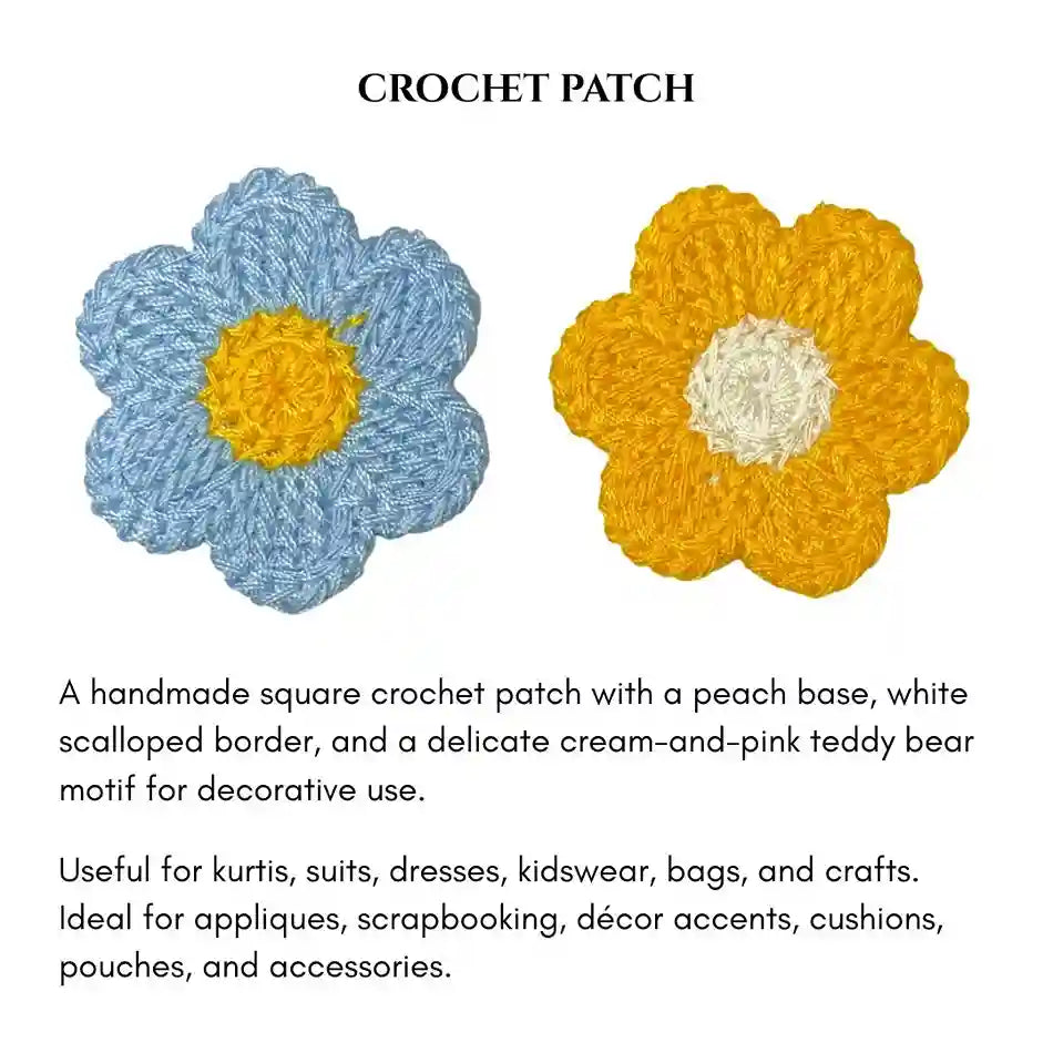 Flower Style Crochet Patch