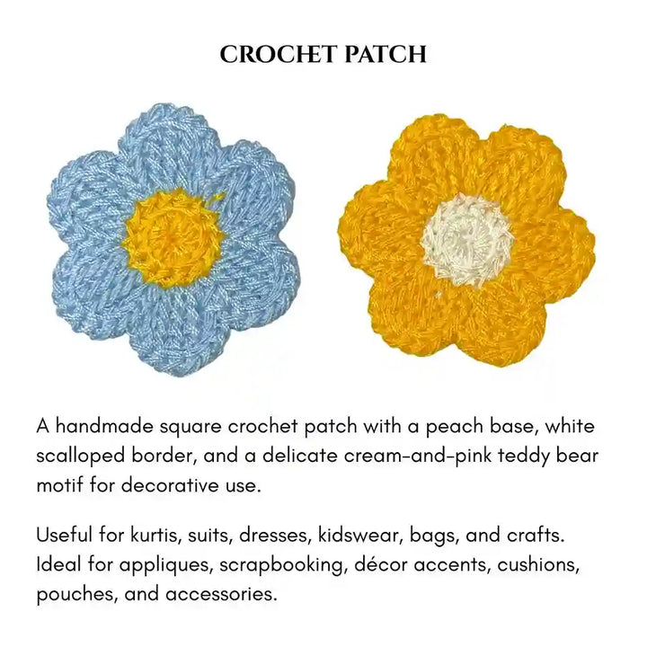 Flower Style Crochet Patch
