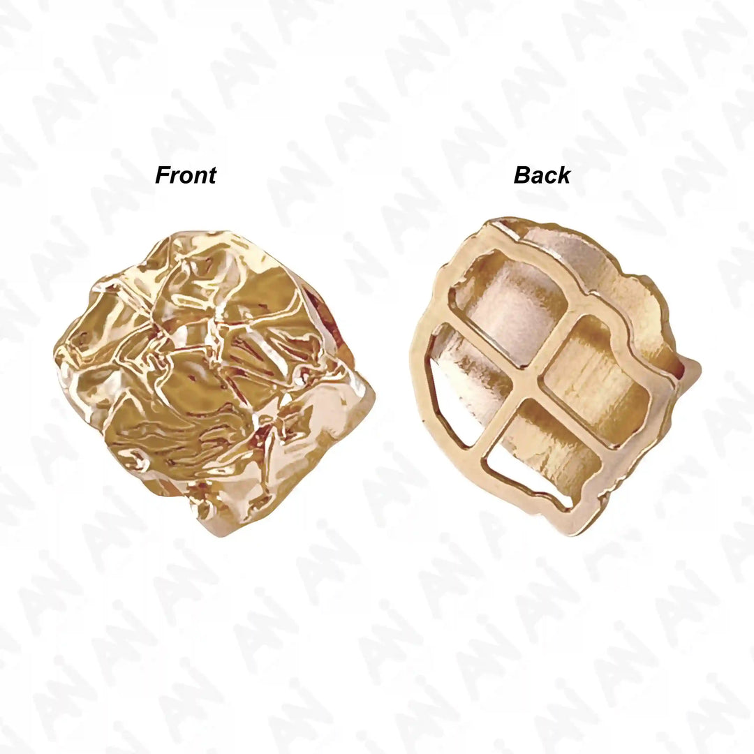 Ani Accessories Aurelian Design Shard Buckle front and back image in  a white background.
