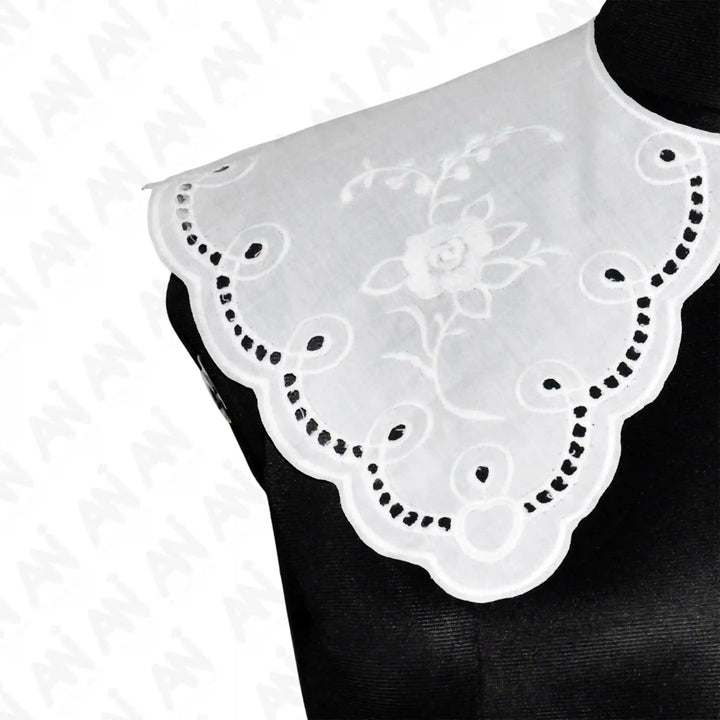 Ani Accessories Broderie Neckline Anglaise Collar adding elegant charm to women dresses and festive outfits