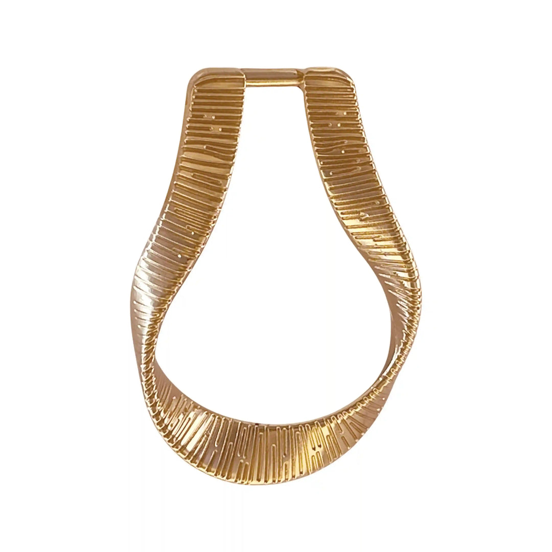 Buy Now Ani Accessories Ember Weave Gold  Metal Buckle in a white background.