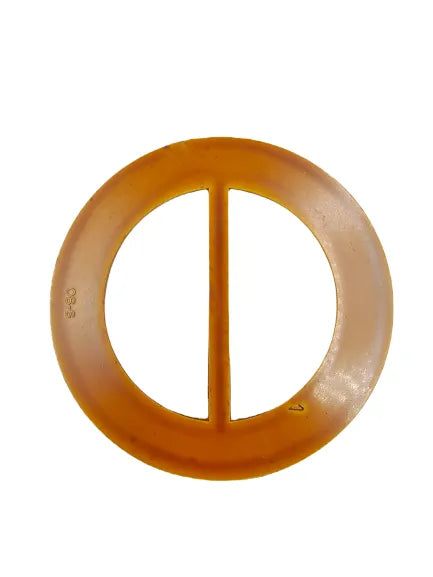 Ani Accessories Finest-Detailing Imitation Raffia Round Buckle Background image in a white background.