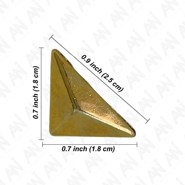 Ani Accessories |   dimension of Golden triangle  collar tip