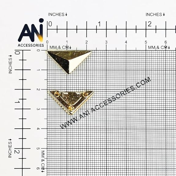 Ani Accessories |  Front and back side on a size chart graph 