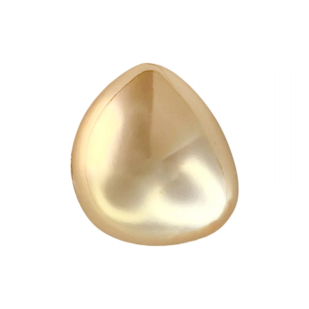 Buy now Ani Accessories Golden Tear Metal Buckle with reflection shown in the white background