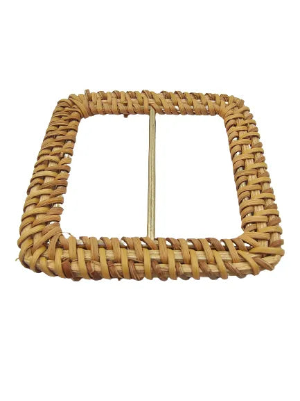 Ani Accessories High-Quality Metal Raffia Adjustable Handmade Buckle Flat Angle in zooming image in white background