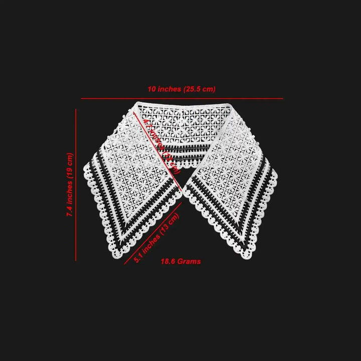 Ani Accessories Lace Applique Detachable Collar for Adult & Kids, premium decorative fashion collar