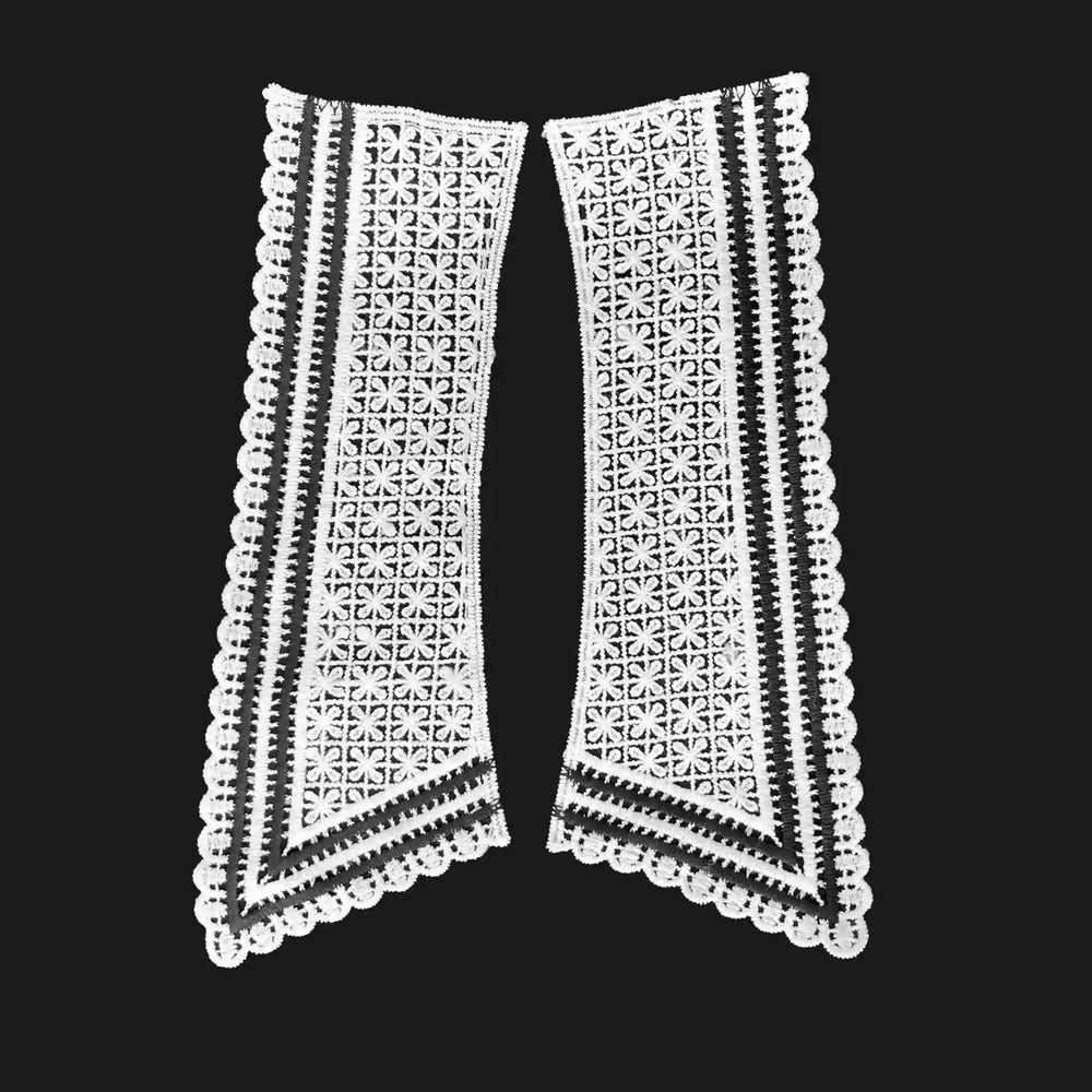 Ani Accessories Lace Applique Detachable Collar for Adult & Kids, stylish removable decorative neckline