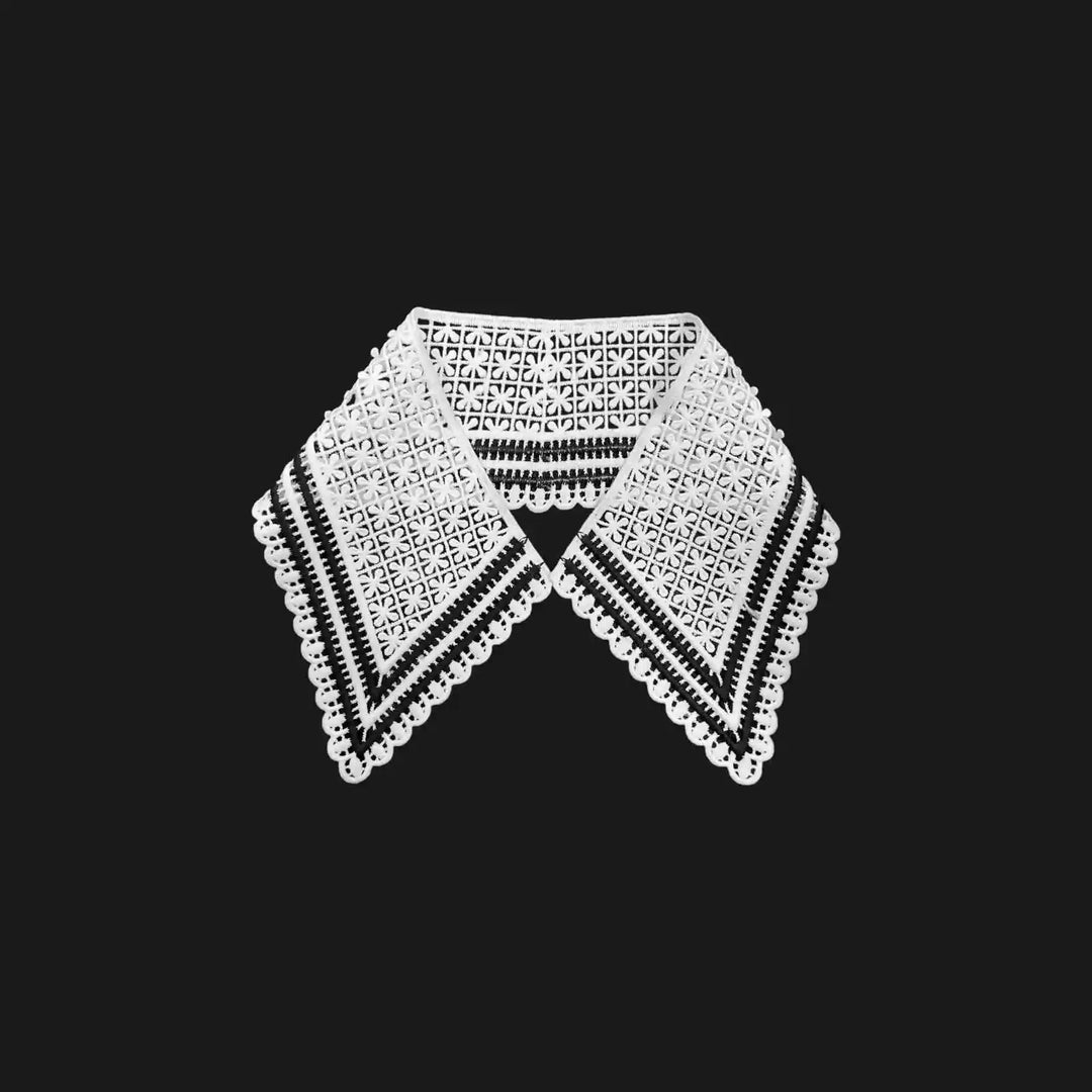 Ani Accessories Lace Applique Detachable Collar for Adult & Kids, stylish removable lace trim collar