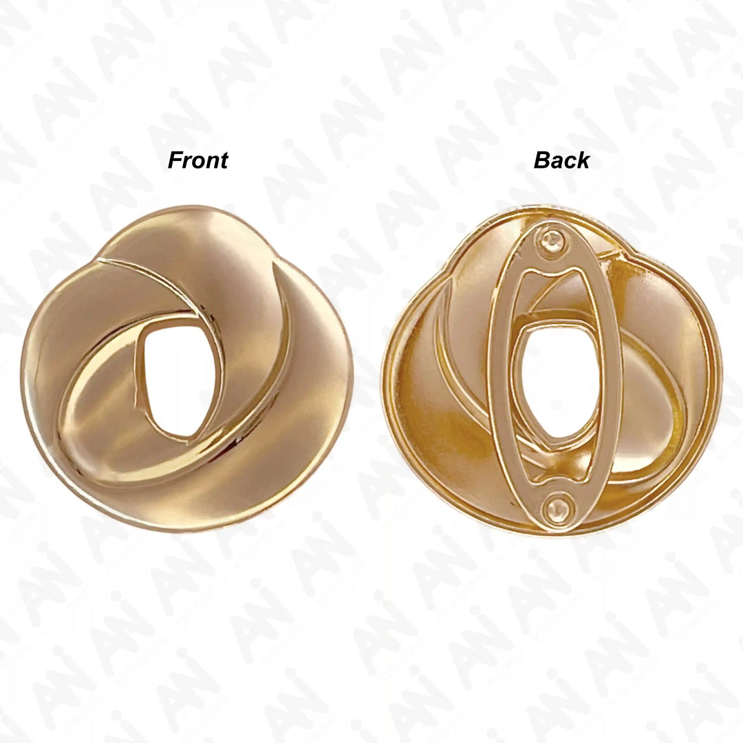 Ani Accessories Loop Inspire Buckle front and back zooming image in the white background.
