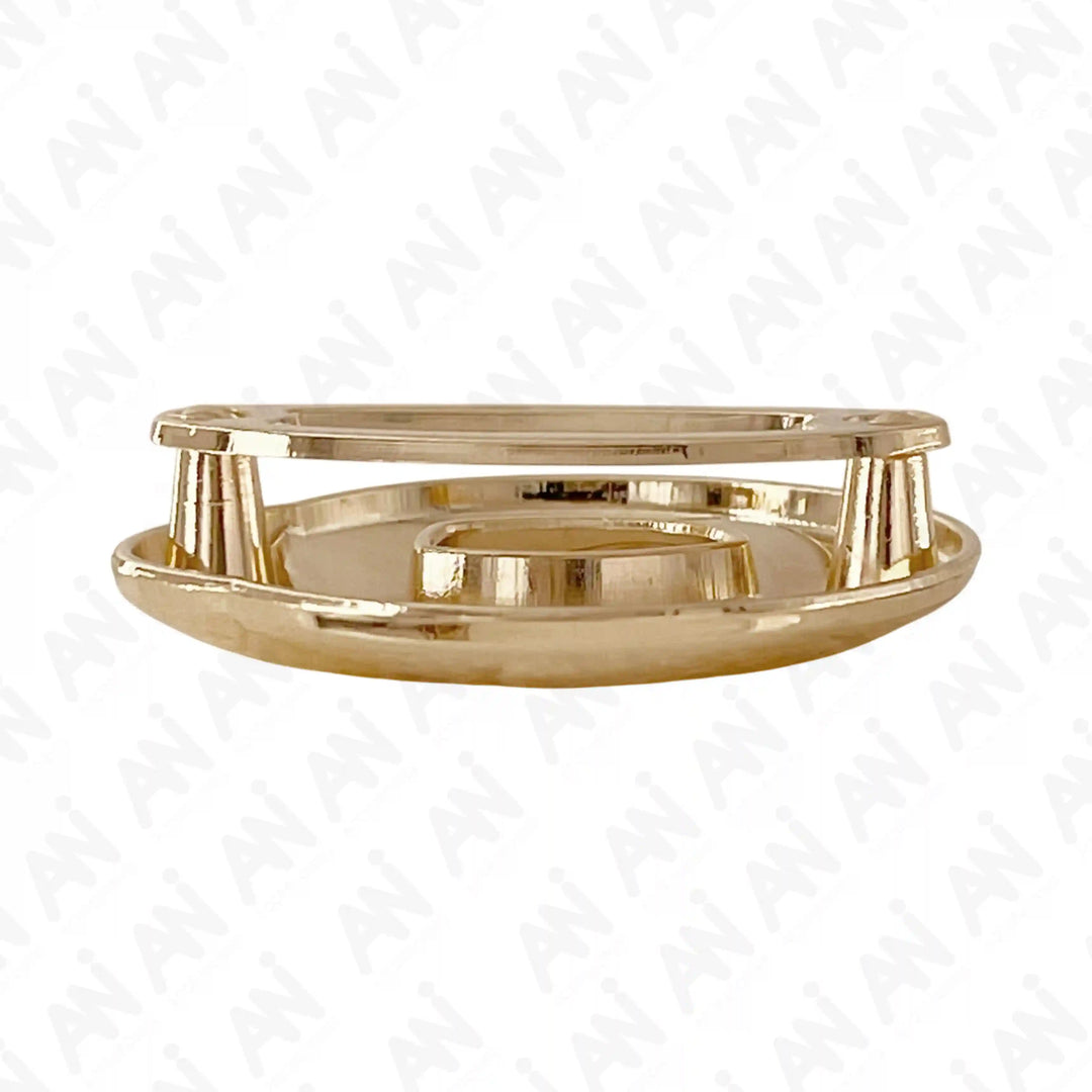 Ani Accessories Loop Inspire Buckle side view to show the proper thickness and hollowness of the buckle in the white background.