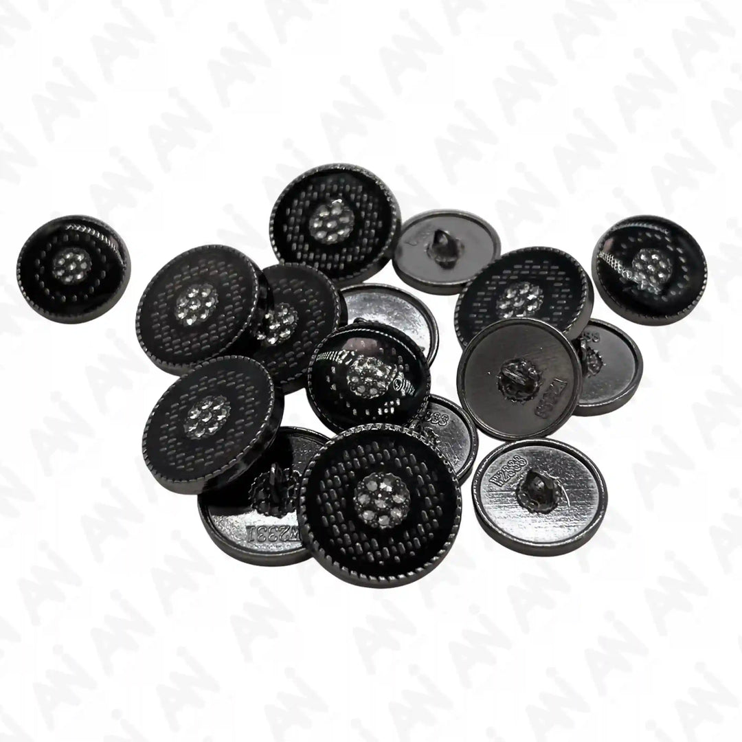 Ani Accessories Midnight Sparkle Crystal Buttons Perfect for Coats, Blazers, Sherwani and Customized Fashion Design.