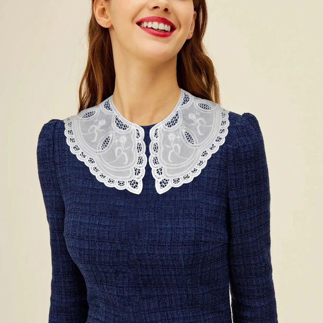 Ani Accessories Richelieu inspire Peter collar featuring elegant embroidery detailing for women apparel decoration