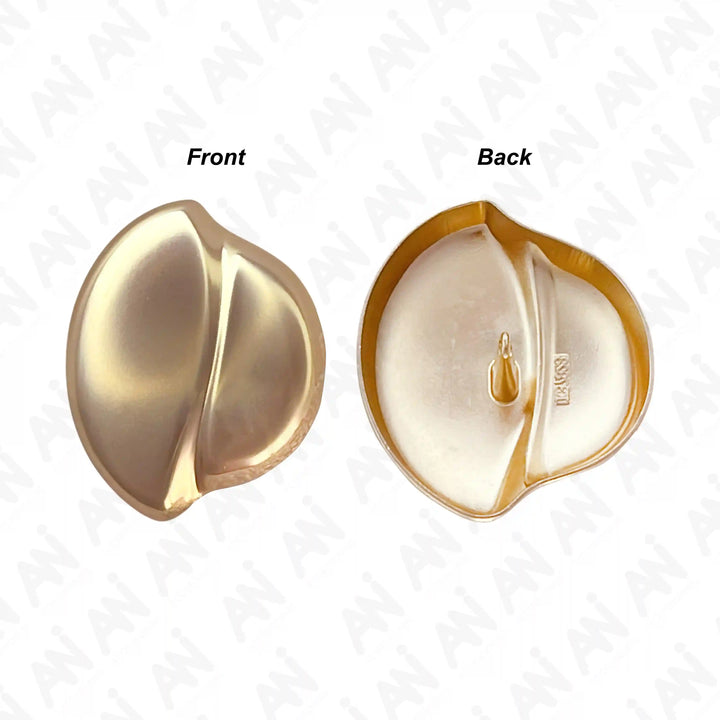  Ani Accessories Split Bloom Buckle/Button – XL Size shown with front and back image of the white background.