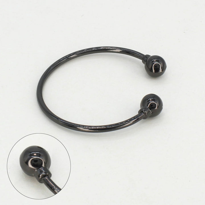 Buy now Ani Accessories Timeless Round Nickel Metal Buckle on zooming on the tip of the buckle image on the white background.