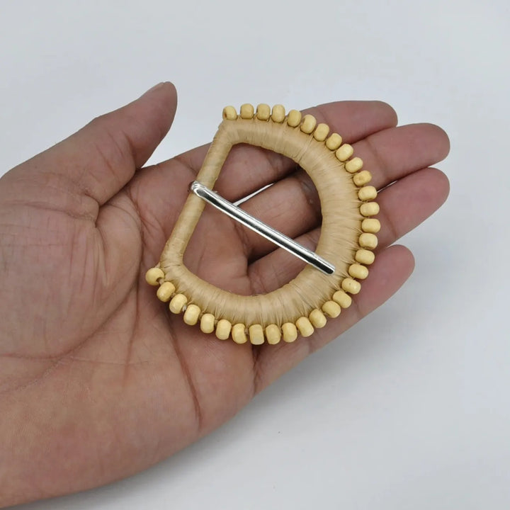 Ani Accessories Two Designs D Shape Wooden Buckles for Belt Bag Dress DIY Sewing Craft Garment Decoration