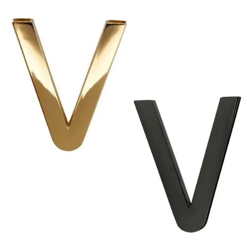 Buy Now Ani Accessories V-Shaped Elegant Metal Buckle in gold and silver in a zooming white background.