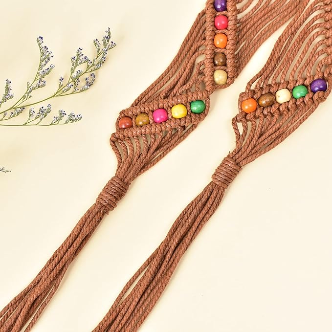 Ceinture macramé pampilles - La boutique bohème Ceinture macramé pampilles - La boutique bohème