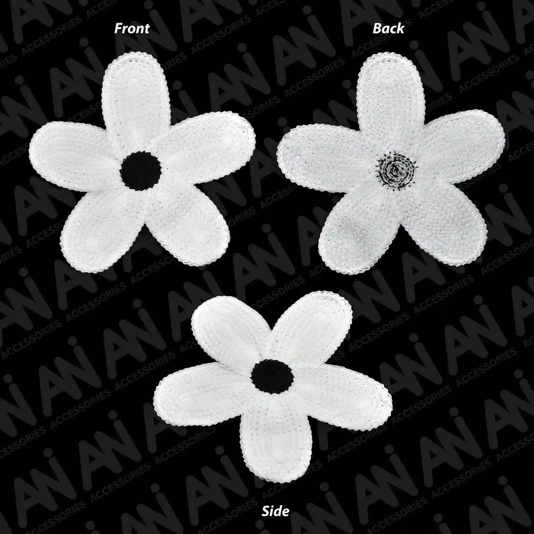 Ani Accessories beautiful daisy appliqué spun poly patch for saree kurti blouse sewing applique