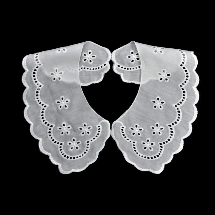 Ani Accessories broderie anglaise collar with delicate cutwork embroidery for dresses blouses and DIY sewing