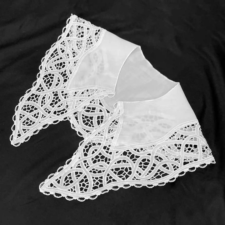 Ani Accessories classic broderie anglaise Peter Pan collar with detailed embroidery for dresses