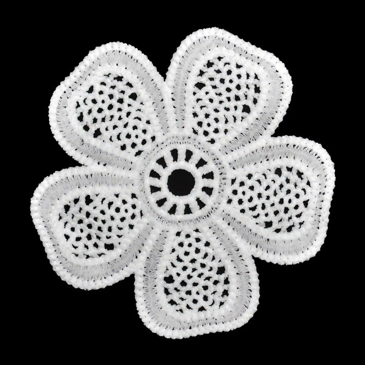 Ani Accessories crocheted clover appliqué patch for kurti saree blouse dress DIY sewing applique