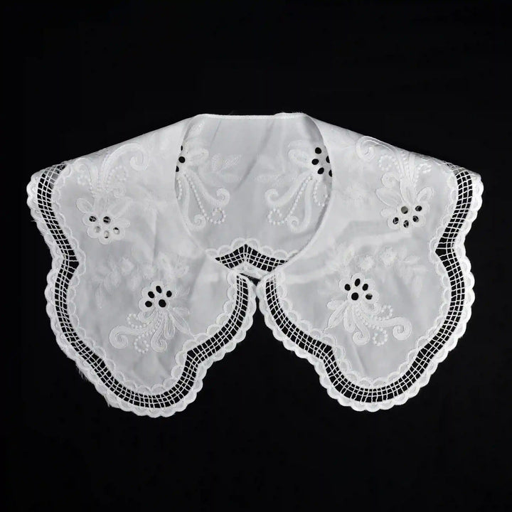 Ani Accessories cutwork floral style Peterpan collar with intricate embroidery for dresses blouses and DIY use