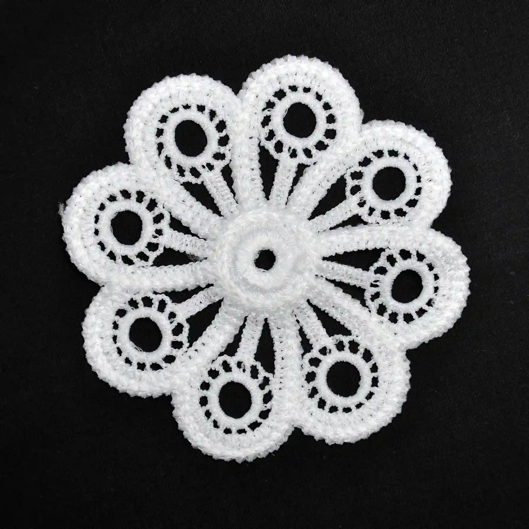 Ani Accessories decorative floral spun poly appliqué patch for dress kurti blouse DIY craft