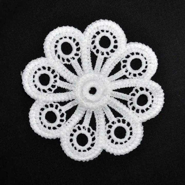 Ani Accessories decorative floral spun poly appliqué patch for dress kurti blouse DIY craft