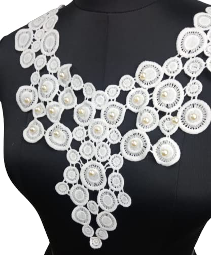 Ani Accessories decorative grape style high neck yoke ideal for sewing on gowns, kurtis and designer tops