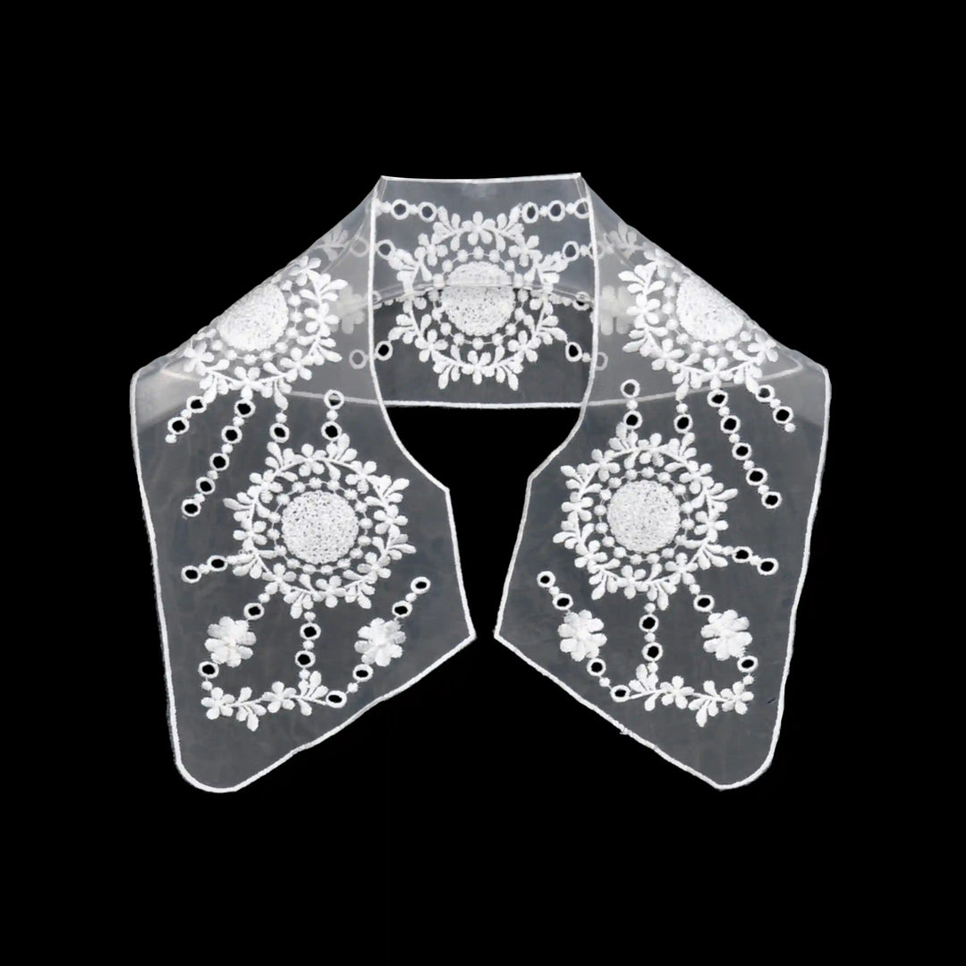 Ani Accessories detachable embroidered collar for kids with delicate stitching for party wear