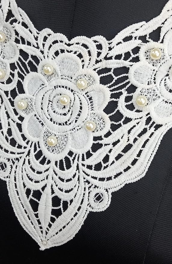 Ani Accessories dyeable fabric neckline patch for DIY fashion, suitable for sewing on suits, kurtis and handmade outfits!